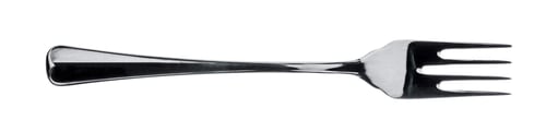 Preview: Silver fork isolated on white background close up