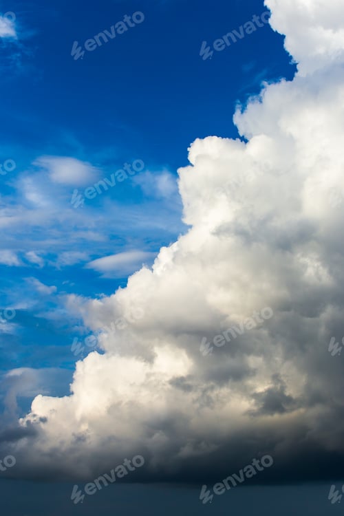 Preview: colorful dramatic sky with cloud at sunset
