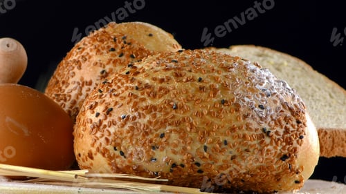 Preview: Delicious Fresh Mix of Bread Food Concept