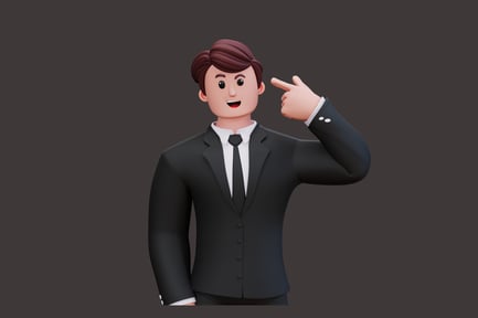 Preview: Man in formal suit gesturing