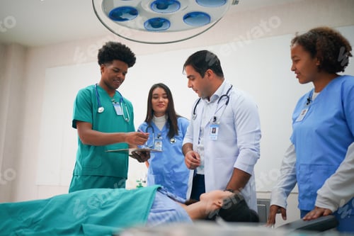 Preview: Young Doctor and nurse working at the hospital