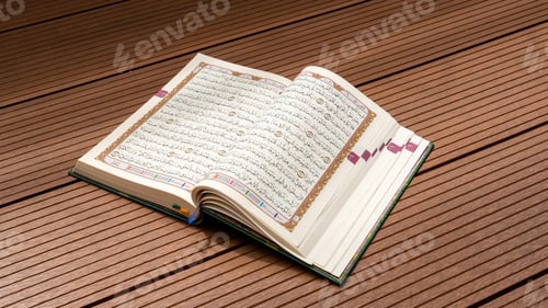 Preview: Holy Book Al Quran that Open