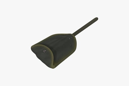 Preview: Dustpan with curved handle and attachment button