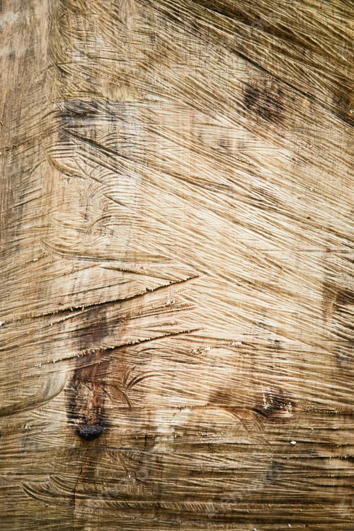 Preview: Closeup of Rough Wooden Surface Showing Natural Texture and Scratched Patterns