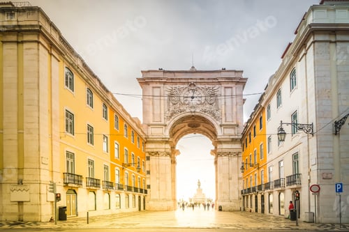 Preview: Rua Augusta Arch in Lisbon, Portugal