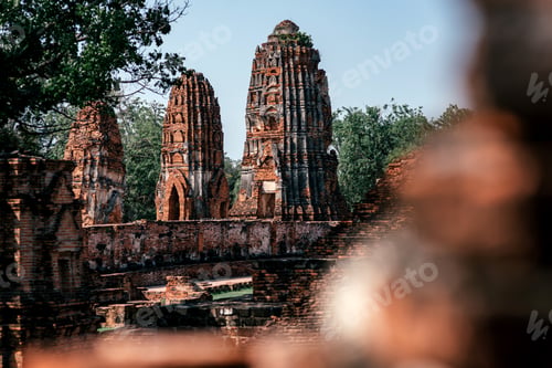 Preview: Go and see all you possibly can. View on the ancient temple in Asia. Copy space