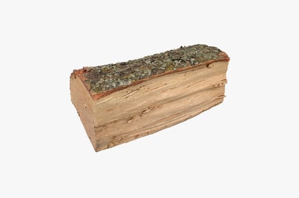 Preview: Split Firewood Log with Bark
