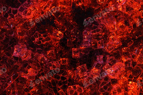 Preview: top view of abstract dark red glass textured background