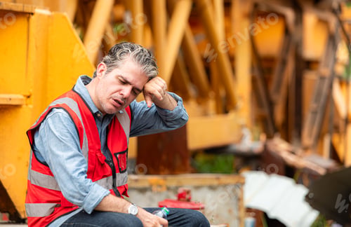 Preview: Crane foreman take breaks to drink water while working