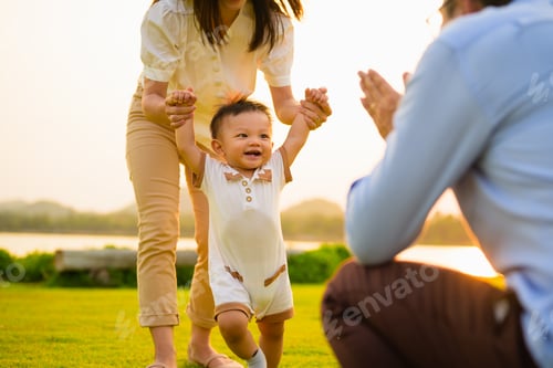 Preview: Family enjoying with outdoor activities travel trip on vacation