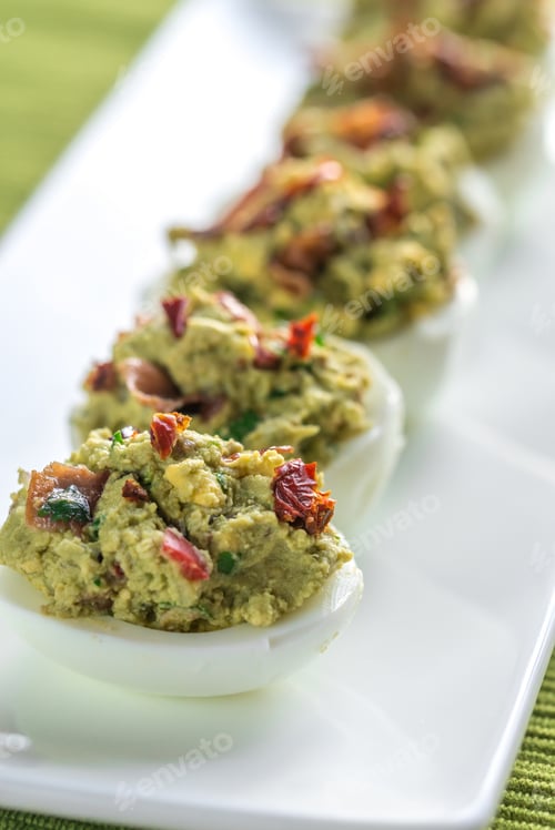 Preview: Bacon guacamole deviled eggs