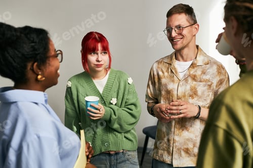 Preview: Chatting and Smiling During Group Coffee Break