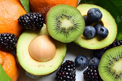 Fresh Fruits and Berries Still Life
