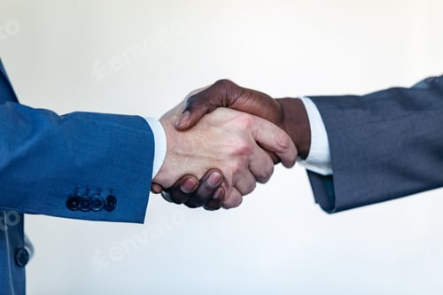 Preview: Close-up view of business partner handshaking process.