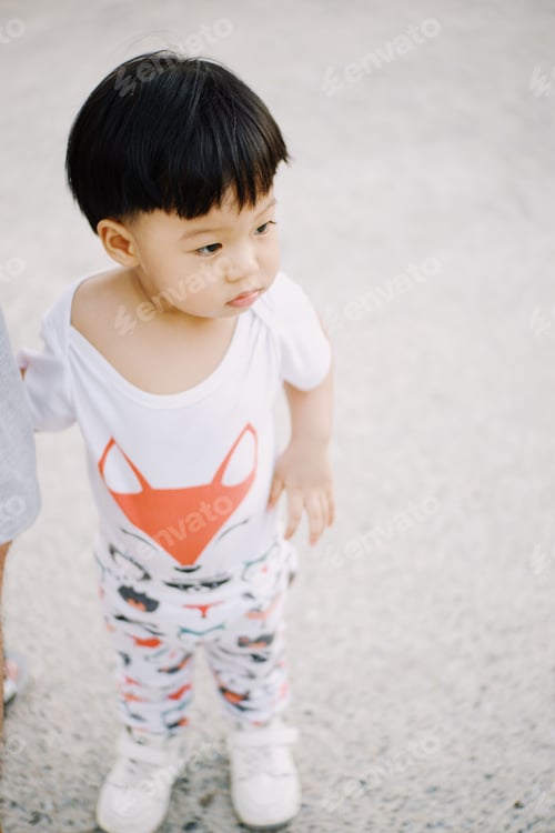 Preview: Cute Boy playing in the park, Sweet Little baby boy enjoying