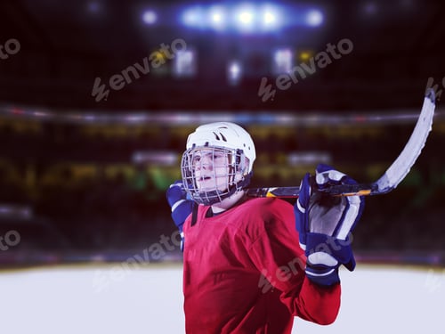 Preview: hockey player portrait