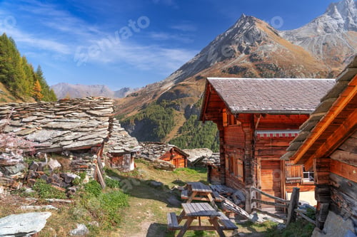 Preview: Village in the Swiss Alps