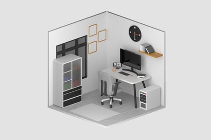 Preview: Office Room 3D Illustration