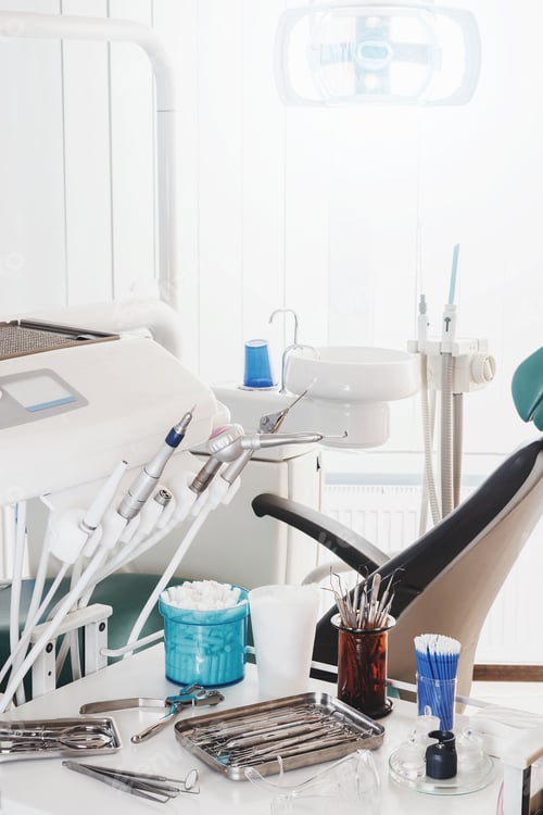 Preview: Different dental tools in dentist office