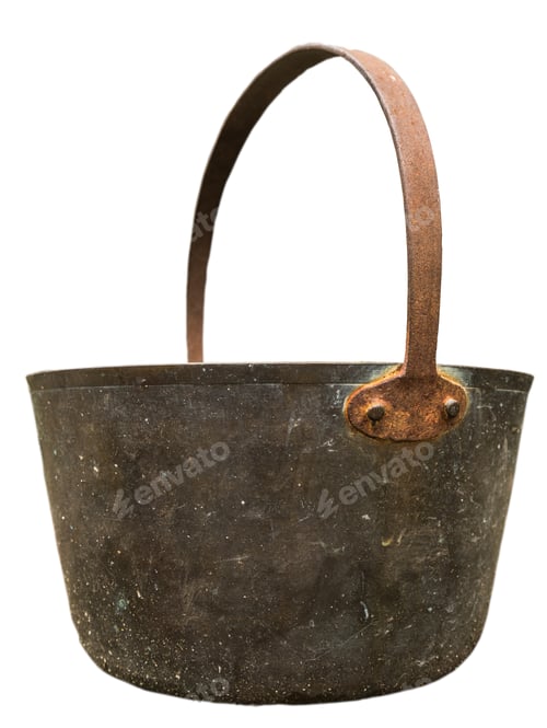 Preview: Vintage Brass Pail