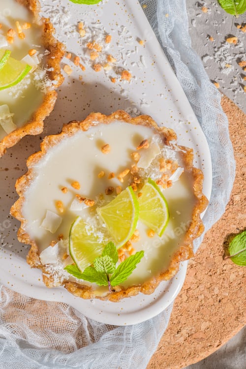 Preview: Lime vegan tarts