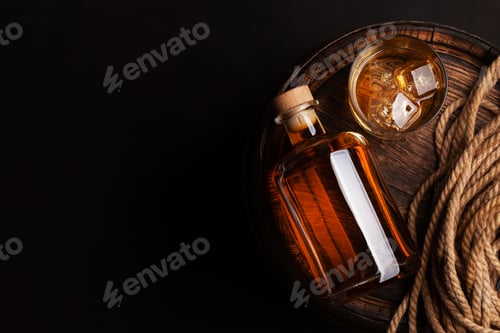 Preview: Bottle with rum