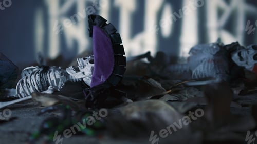 Preview: Skeleton On The Ground For Halloween Spooky