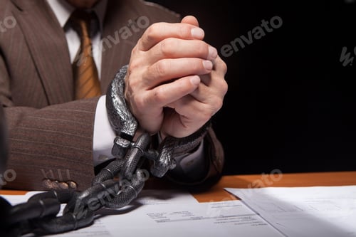 Preview: Chained hands.