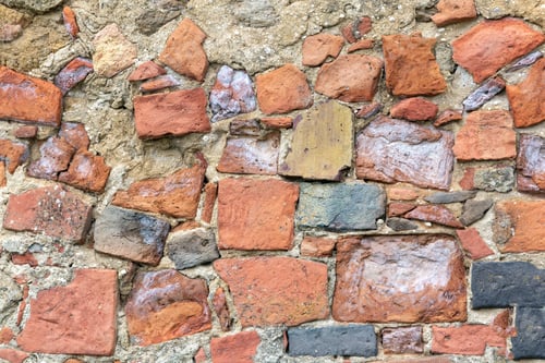 Preview: Old wall made of bricks and stones