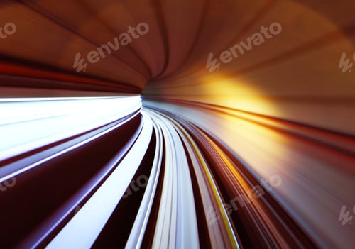 Preview: Train traffic in tunnel