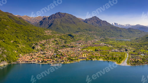 Preview: Aerial View of Porlezza city