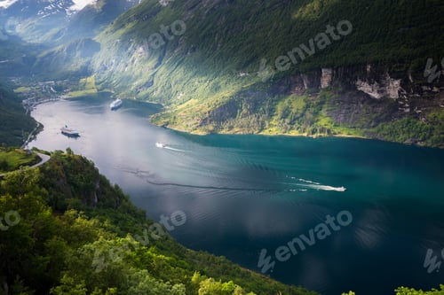 Preview: Beautiful views in Geiranger, Geirangerfjord, Norway