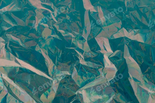 Preview: metallic crumpled background. Minimal abstract composition. texture background for card
