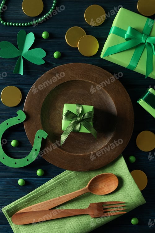 Preview: Concept of St. Patrick's Day, top view