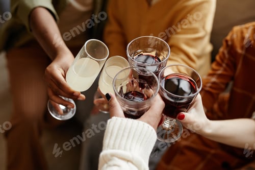 Preview: People toasting with alcohol drinks