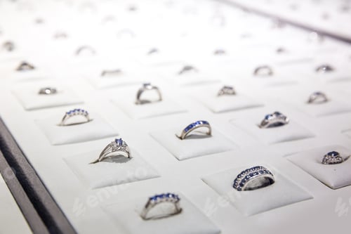Preview: Gemstone decorated rings collection, Ceylon jewels