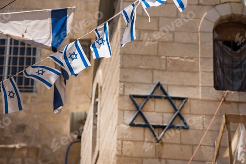 Preview: Israeli flag blowing in the wind