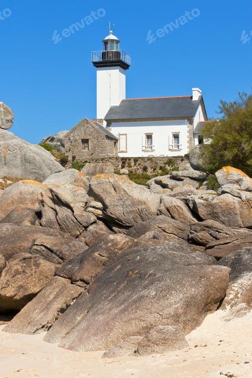 Preview: Point de Pontusval lighthouse, Bretagne, France
