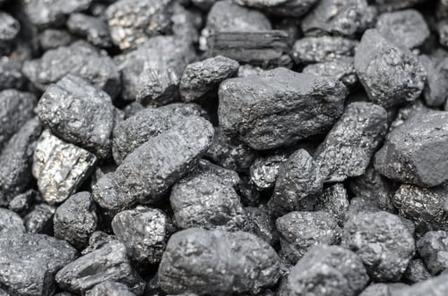 Preview: Natural coal texture with selective focus. Industrial coal close up