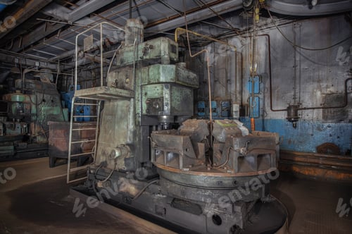 Preview: Stopped production of cylinder blocks for cars in an old factory