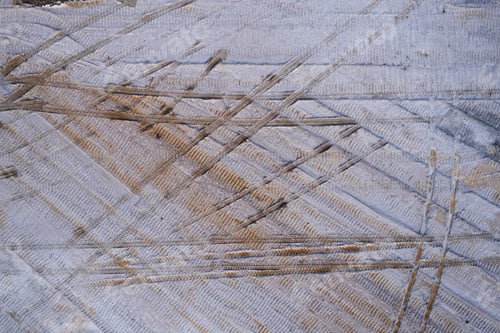 Preview: View of tire tracks on the ground