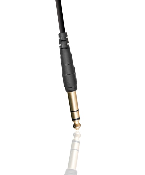 Preview: audio cable isolated on white