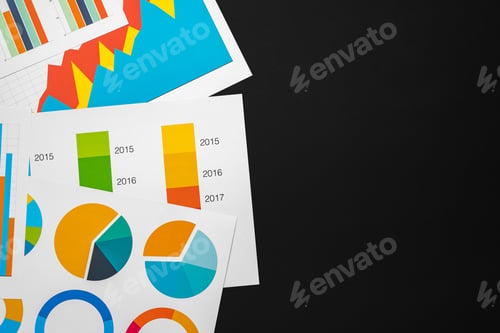 Preview: Close up of business graph analysis document
