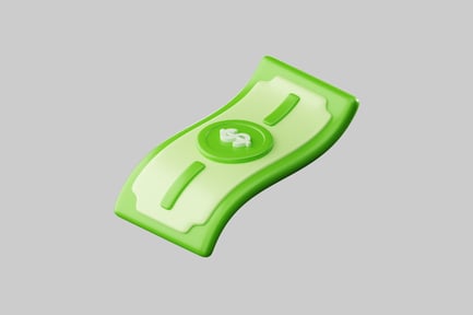 Preview: Simple green dollar bill design