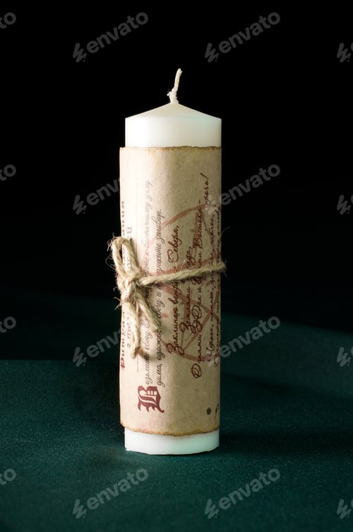 Preview: The magic candle on a colored background