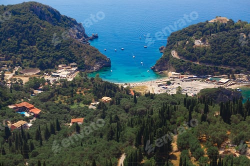 Preview: bay view of the Paleokastritsa