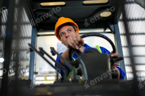 Preview: Young warehouse workers working together. Business distribution supply and logistic shipment.
