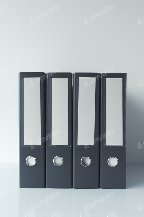 Preview: Gray file document ring binders
