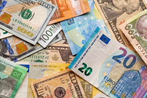 Preview: Mixed Currency Featuring Dollars, Euros and More