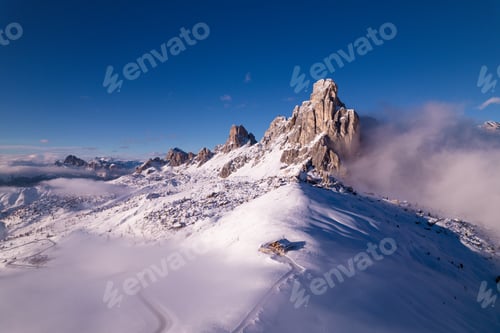 Preview: Mountains, snow and clouds